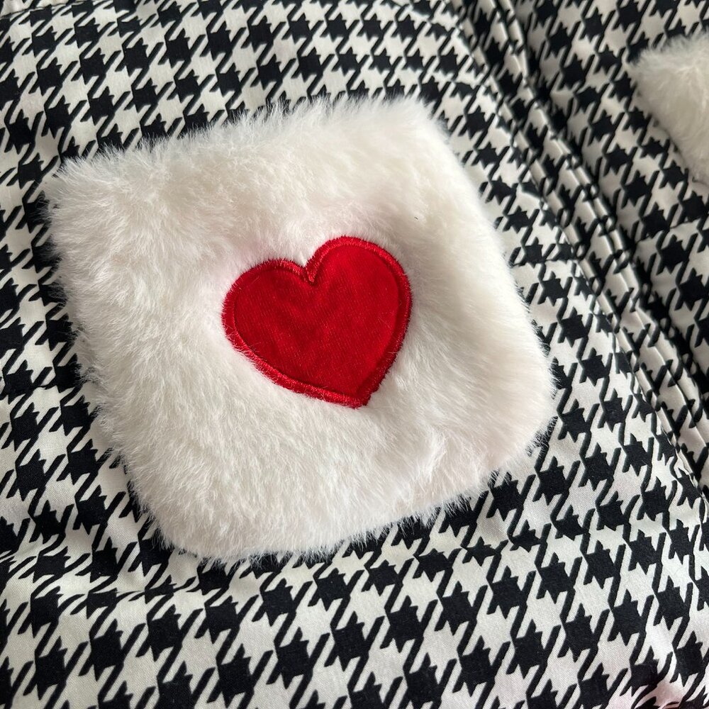 Kids HQ houndstooth heart vest 3T NWT - Picture 2 of 8